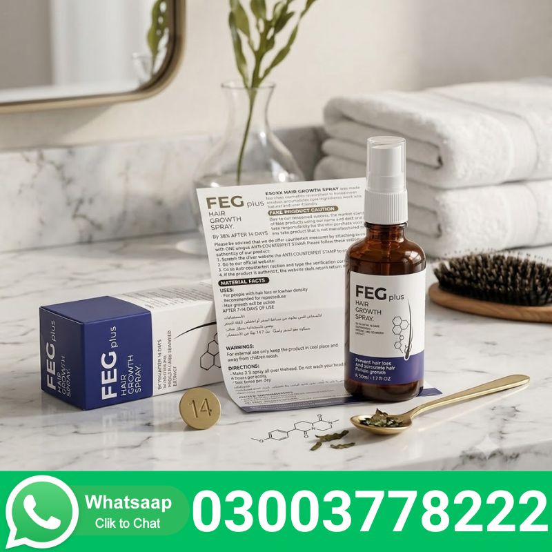 FEG Plus Hair Growth Spray Price Of Rs 1999 PKR 100% FEG Plus Hair Growth Spray 30ml