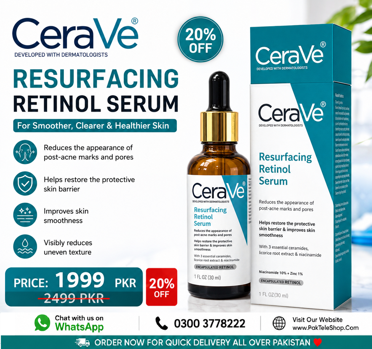 Resurfacing Retinol Serum Price In Pakistan | PakTeleShop