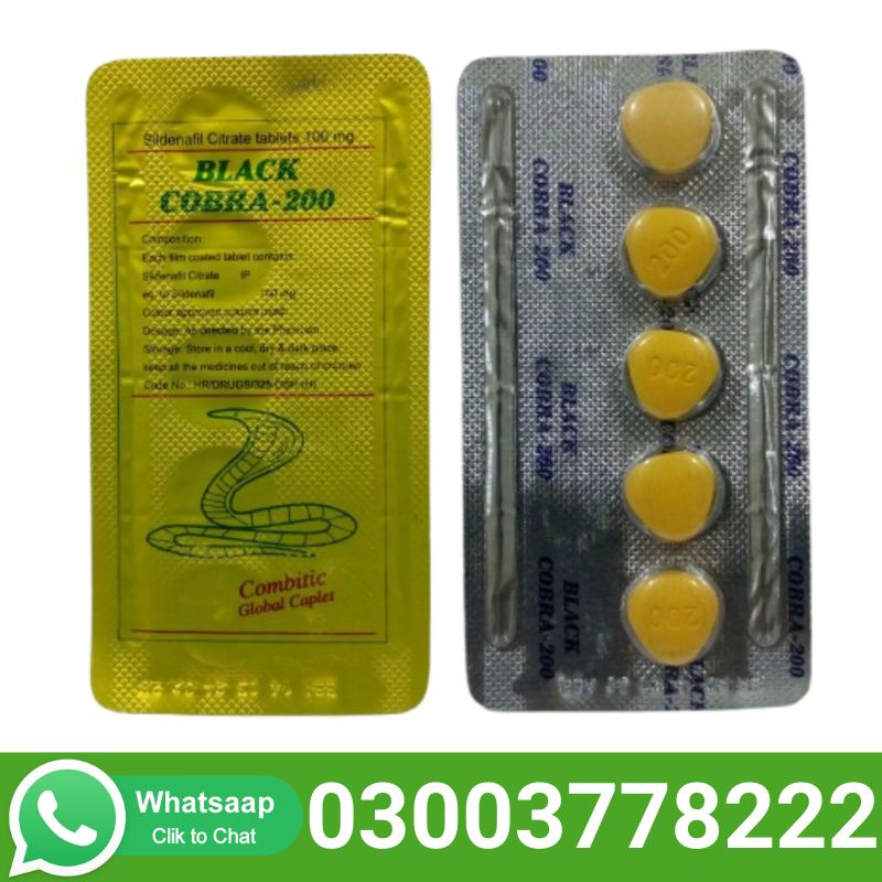 Black Cobra 200mg Tablets Price Pakistan | Genuine Quality & Nationwide Delivery