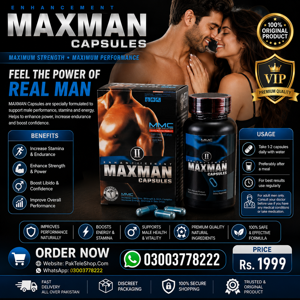 Maxman Capsules Price In Pakistan - Shop New PakTeleShop