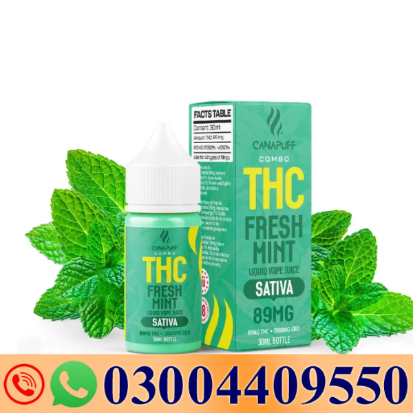 THC Liquid Fresh Mint 30ml In Pakistan-03004409550-Darazshops.com