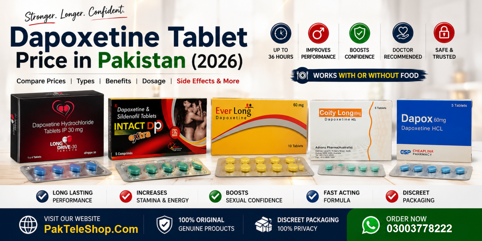 Dapoxetine Tablet Price in Pakistan | PakTeleShop - Best Tablet In Pakistan