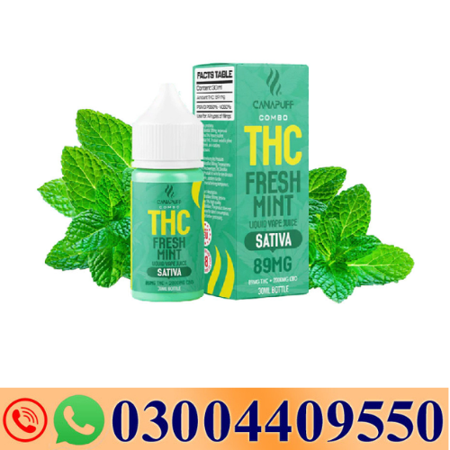  THC Liquid Fresh Mint 30ml In Pakistan-Burewala,Mingora,Hafizabad,Chin 03004409550-  Darazshops.com