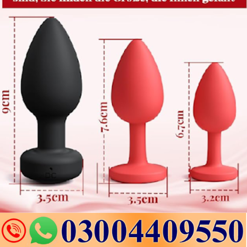 Vibrating Butt Plug 3-Size Anal Sex Toýs for Man In Pakistan-03004409550 - Darazshops.com