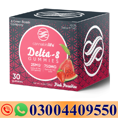 Cannabis Life | Delta-8 THC Gummies – Pink Paradise | 25mg – 30ct In Pakistan03004409550 -Darazshops