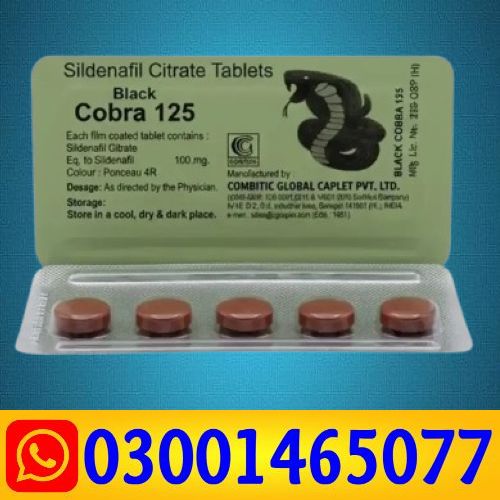 Black Cobra 125mg Tablets in Pakistan Gujranwala  Multan Hyderabad Peshawar 
