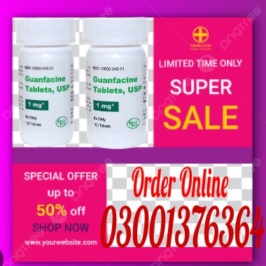 Guanfacine Tablets Price in Lahore | ADHD & Blood Pressure Medicine