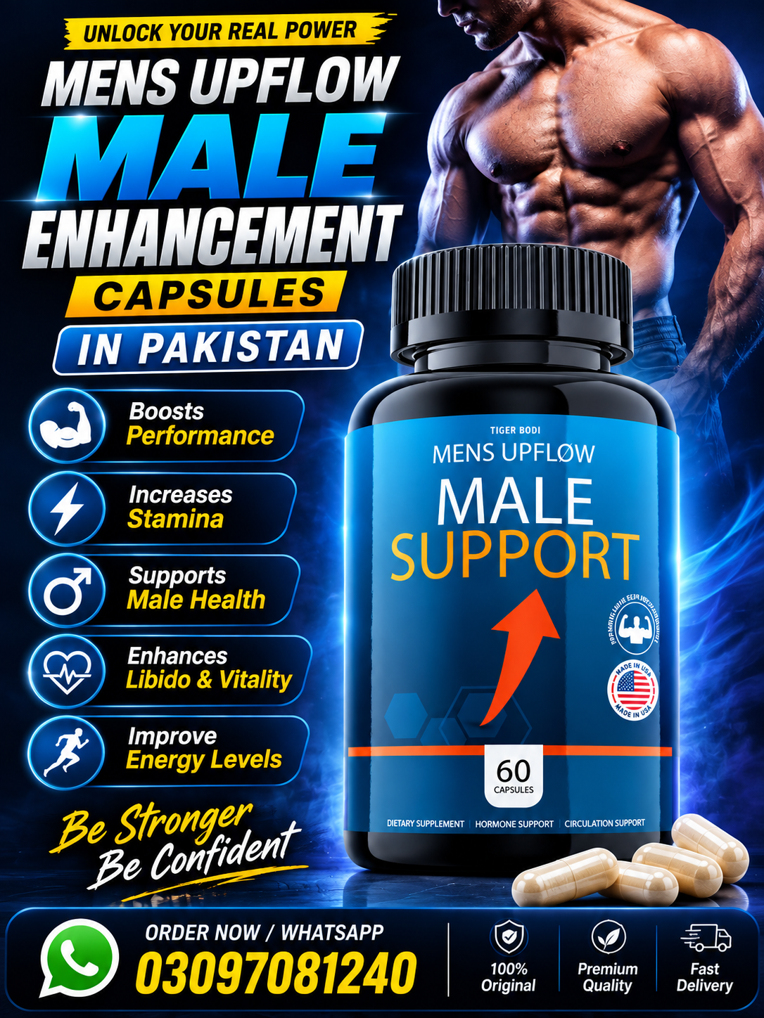 Men's Upflow Male Enhancement Enlargement Up Flow Enhancement Treatment for Men in pakistan