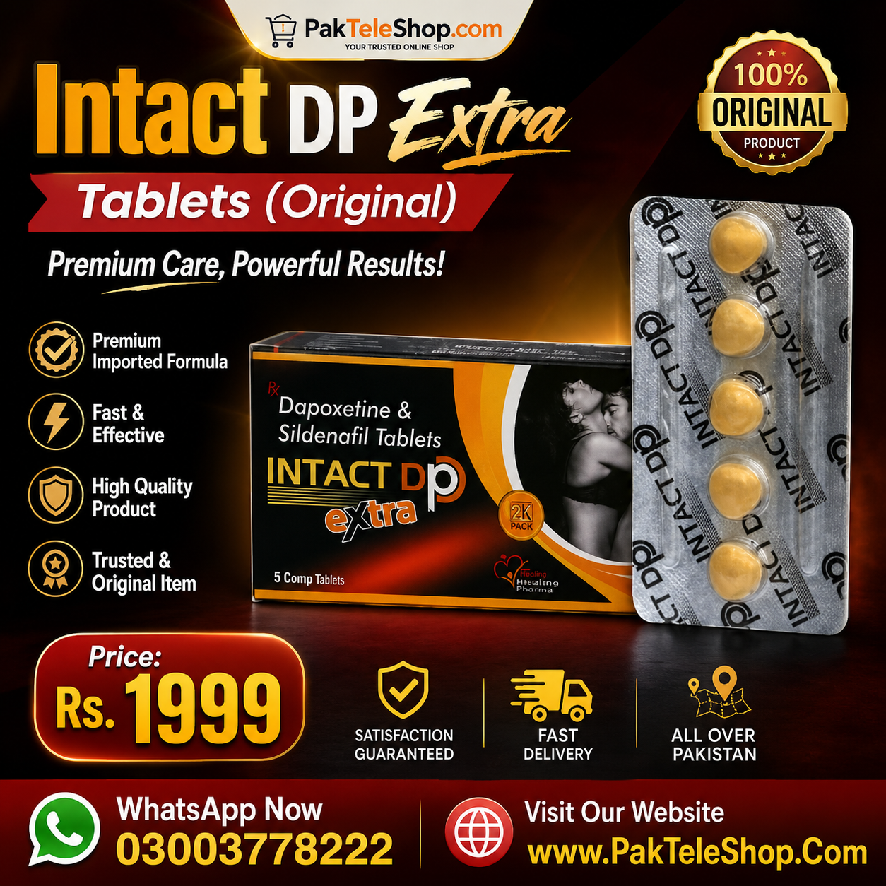 Intact DP Extra Tablets for sale in Pakistan - shop now  pakteleshop