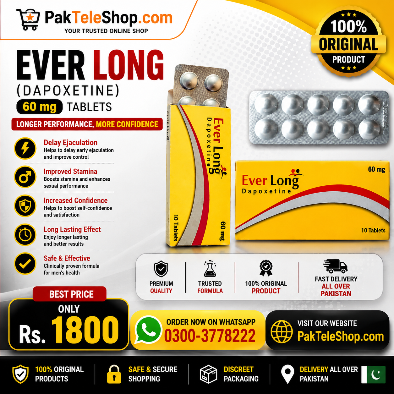 Get Everlong Tablets in Pakistan with Quick Online Ordering Today