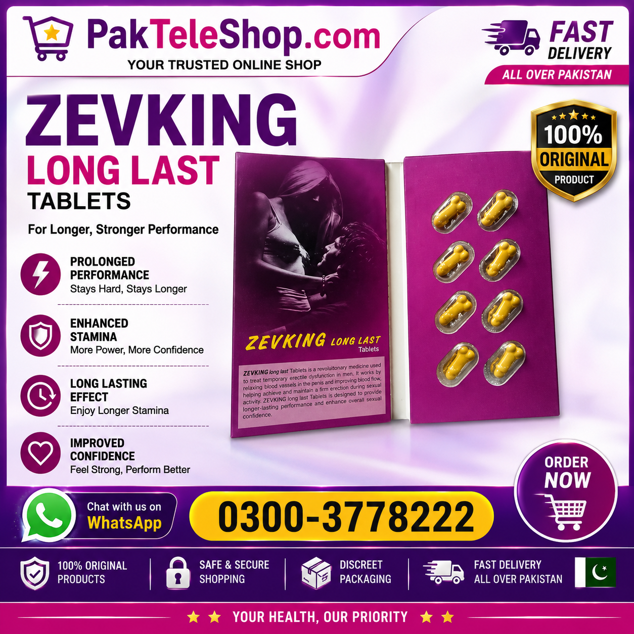 Buy Zevking Tablets Online in Pakistan with Fast Nationwide Delivery