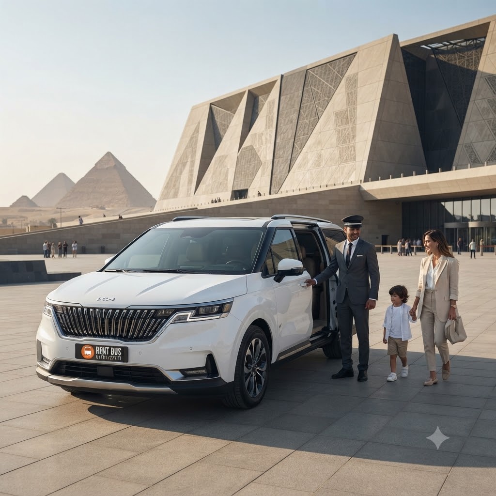 Kia Carnival VIP 2026 Executive Transfer with a professional chauffeur Luxury Car Rental Cairo 