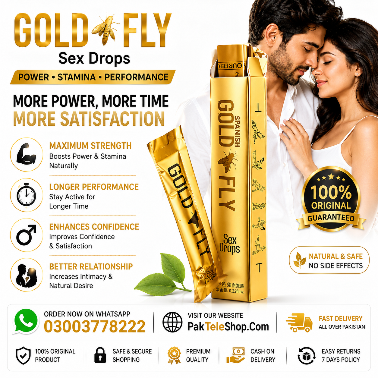 Gold Fly Sex Drops for Women Price in Pakistan – Premium Imported Formula