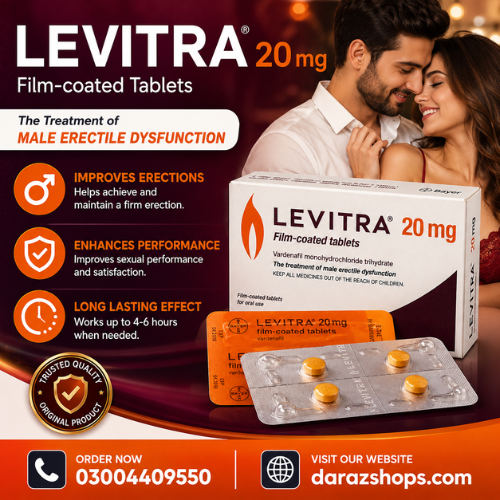 Levitra  Tablets Price In Karachi - 03004409550- Darazshops.com