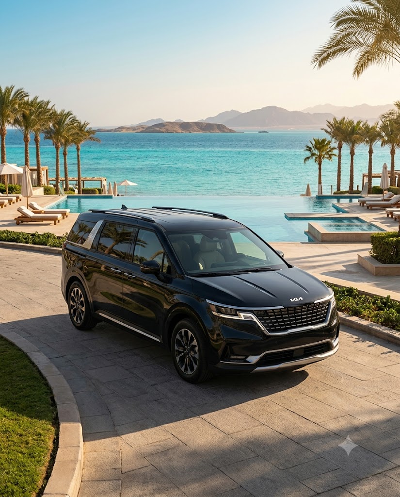 Kia Carnival 2026 Rental with Driver | Luxury Family Van in Egyptwith a professional driver
