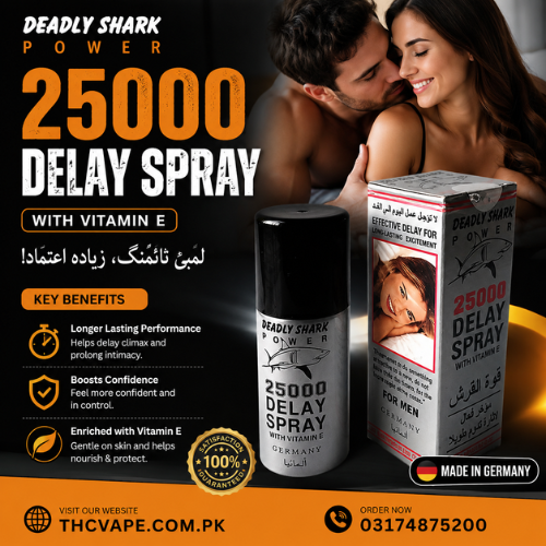 Deadly Shark 25000 Delay Spray In Pakistan-03174875200-thcvape.com.pk