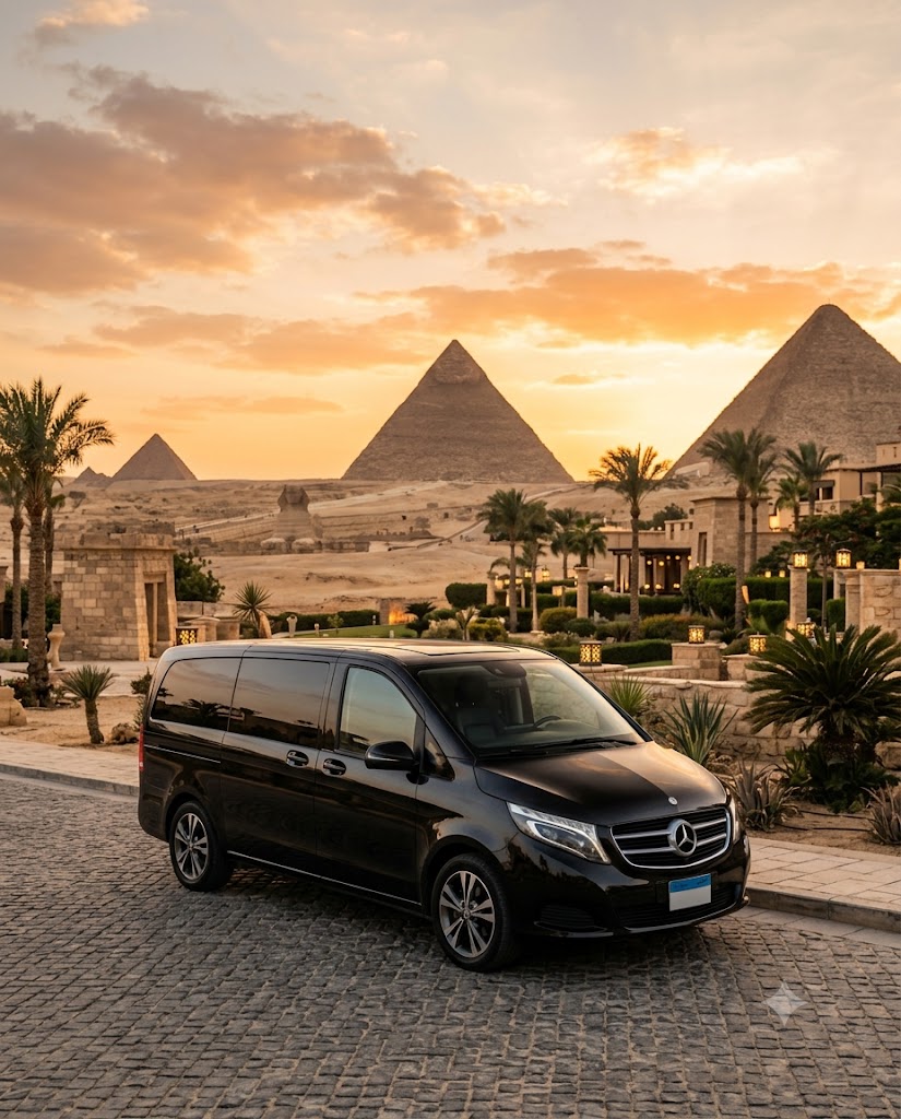 Mercedes V250 VIP Rental with Professional Chauffeur in Cairo and Giza – Luxury Private Transportati