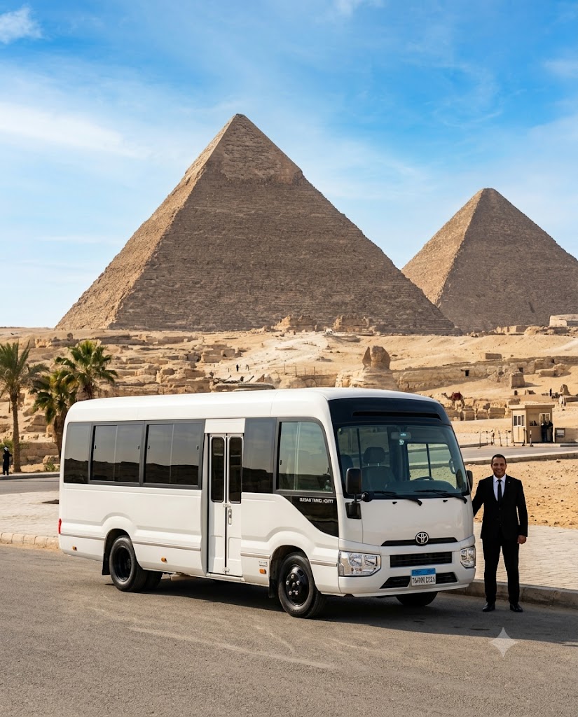Toyota Coaster 21 Seater Minibus Rental with Professional Chauffeur for Airport Transfers