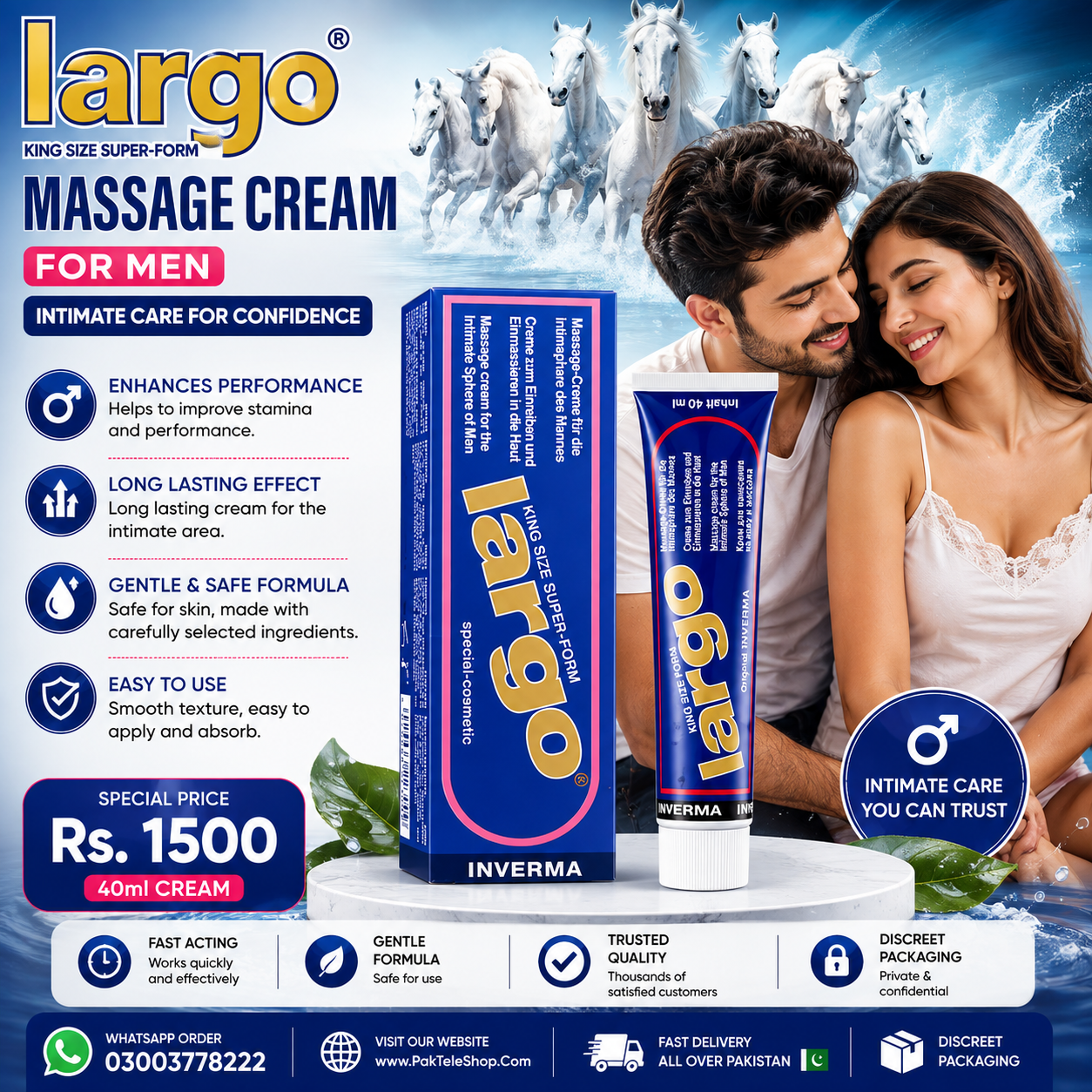 Largo Cream for Men – Long Lasting Performance Cream | PakTeleShop.Com