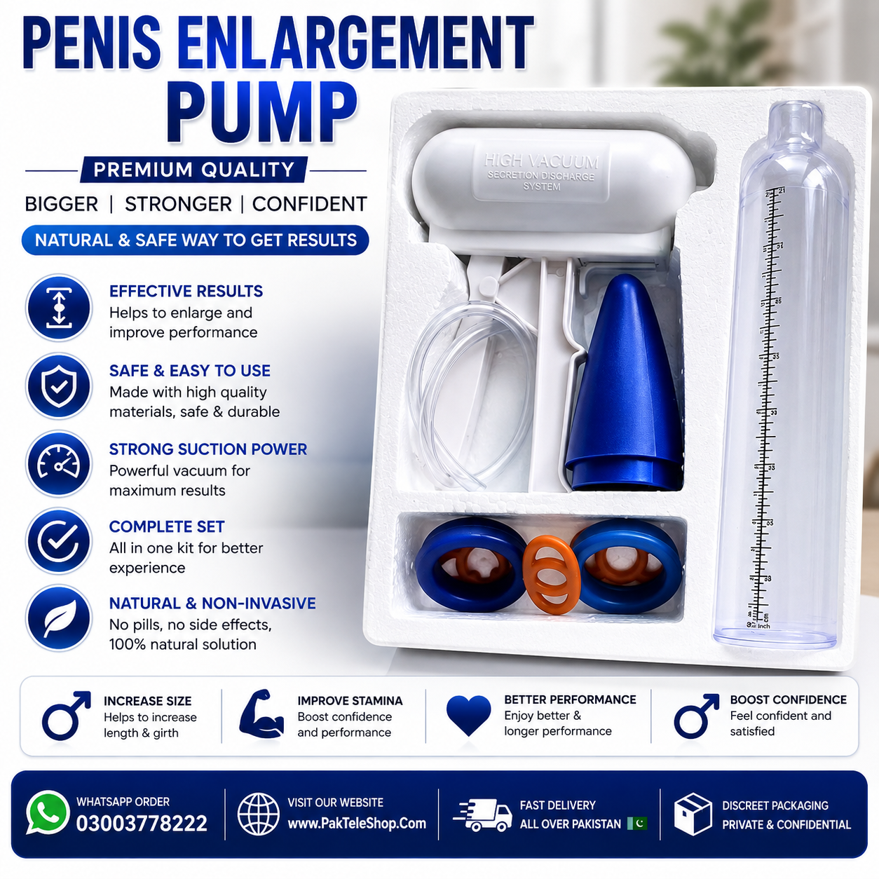 Penis Enlargement Pump Vacuum Pump for Enhanced Performance