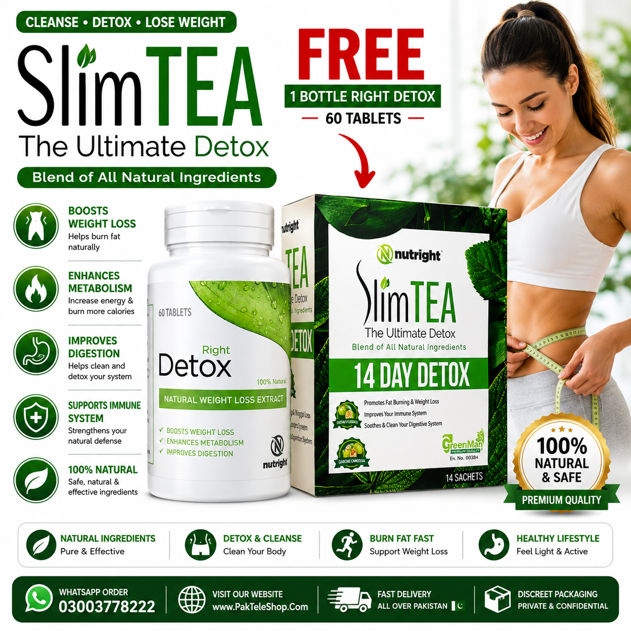 Right Detox Tablets Price in Pakistan – Original Herbal Wellness Supplement