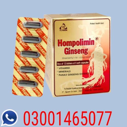 Hompolimin Ginseng Multivitamin Capsules in Pakistan Ferozwala Attock Tando Adam 