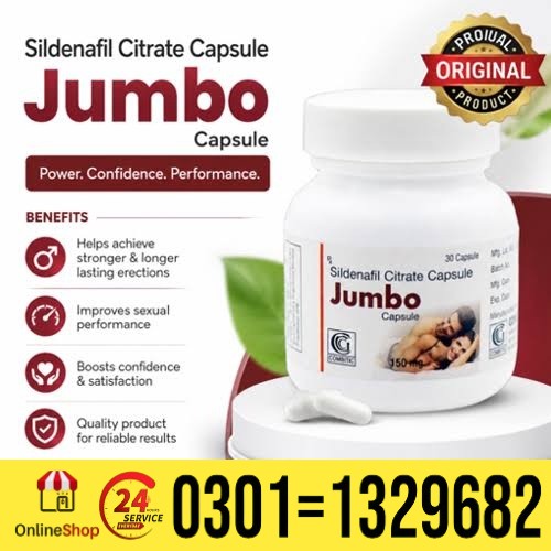 Buy Jumbo Timing Capsule 150mg Sildenafil citrate At Starting Price Of Rs 2000 PKR -