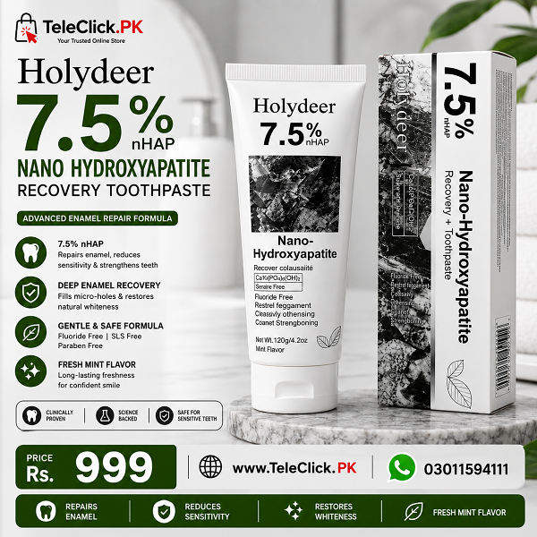 Holydeer Recovery Toothpaste 7.5% Nano Hydroxyapatite In Pakistan - 0301-1594111