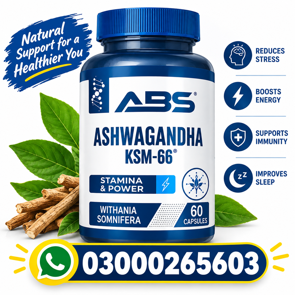 ABS Ashwagandha Extract Capsules in Pakistan Darazdeal.pk