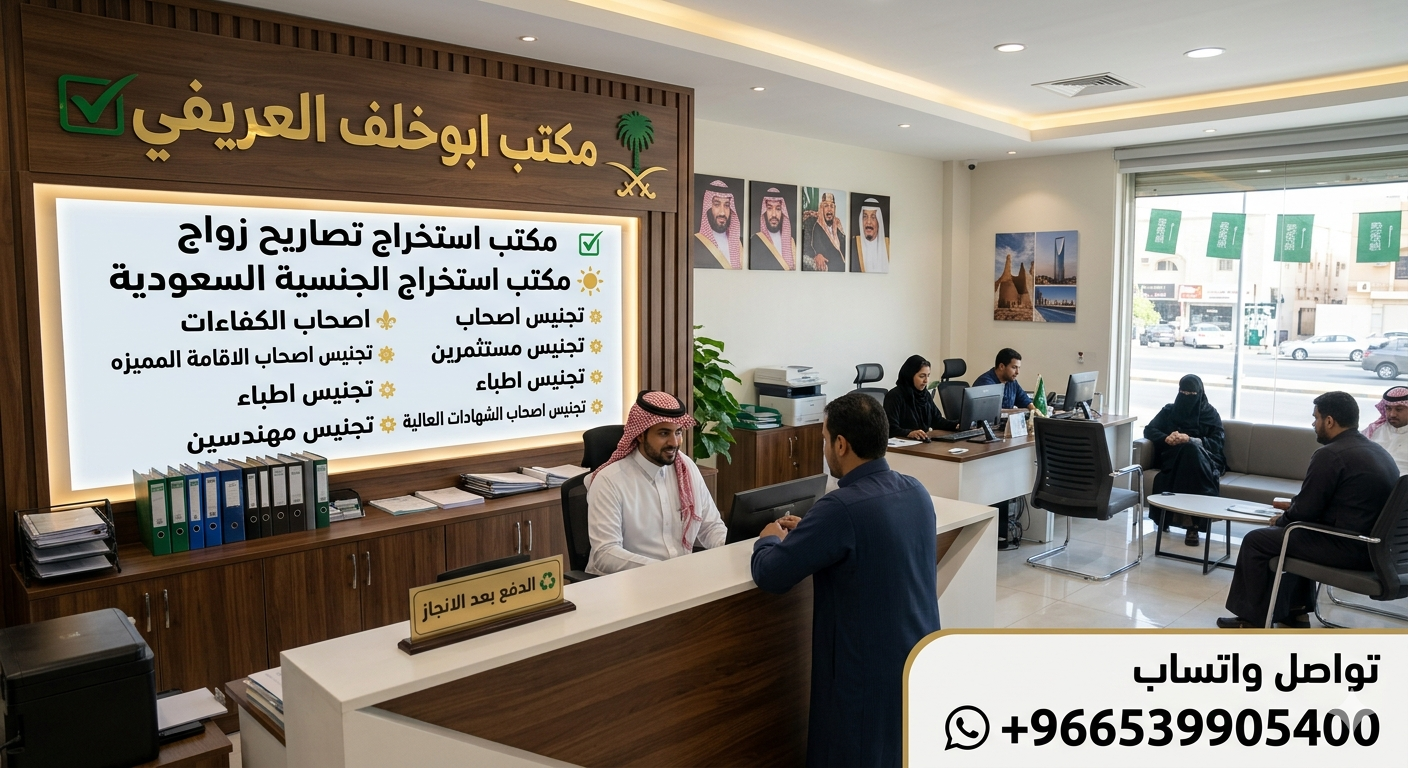 دفع بعد الانجاز ☑️ استخراج  تصريح زواج سعودي من اجنبية ✔️استخراج موافقة زواج مواطن من مقيمة ☑️استخرا