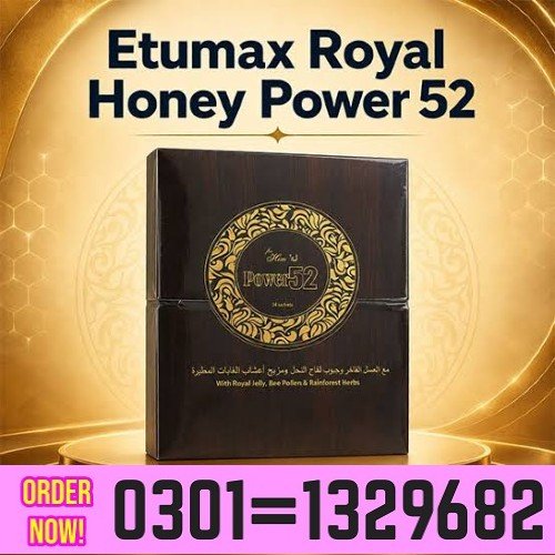 Royal Honey Power 52 in Pakistan Contains 100% Pure Honey, Fortified With Royal Jelly, Bee Pollen An