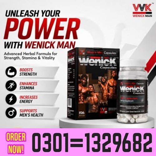 Wenick Capsules in Pakistan: Wenick Man Capsules is Scientifically Designed To Bring You The Results