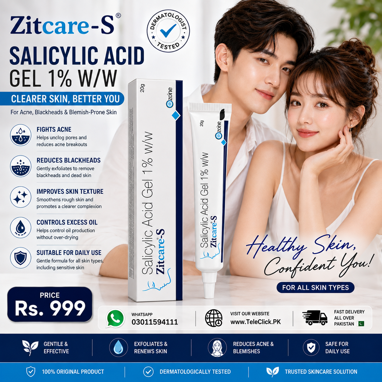 Zitcare S Gel Price In Pakistan – Acne & Oily Skin Care