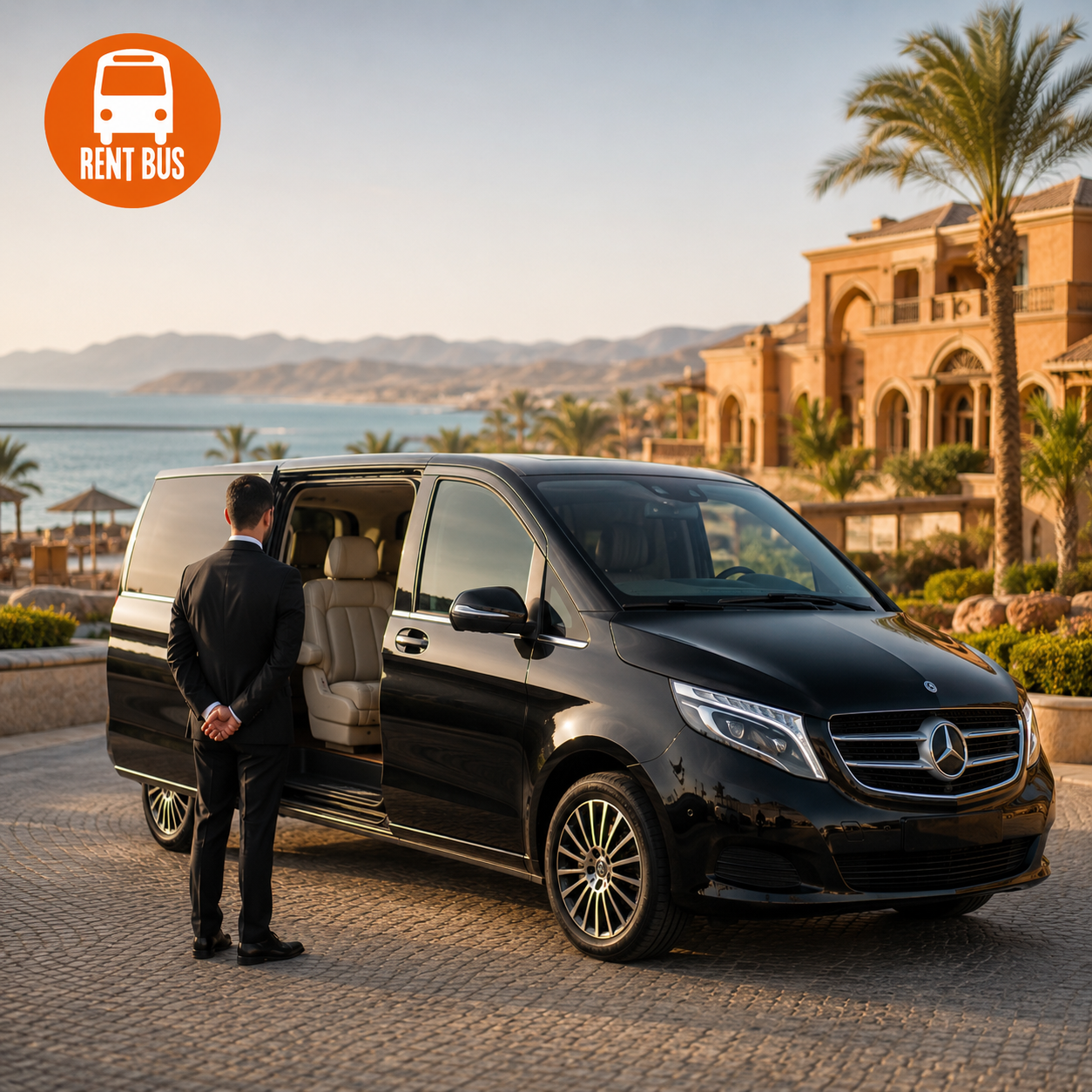 Luxury Car Rental in Ain Sokhna – Mercedes V300 VIP Day Use to Stella Di Mare Grand Hotel