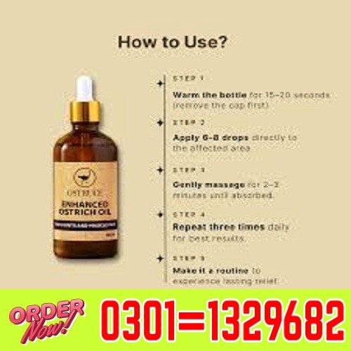 Benefits of Ostruce Enhanced Ostrich Oil in Pakistan Joint pain relief Muscle Pain relief 