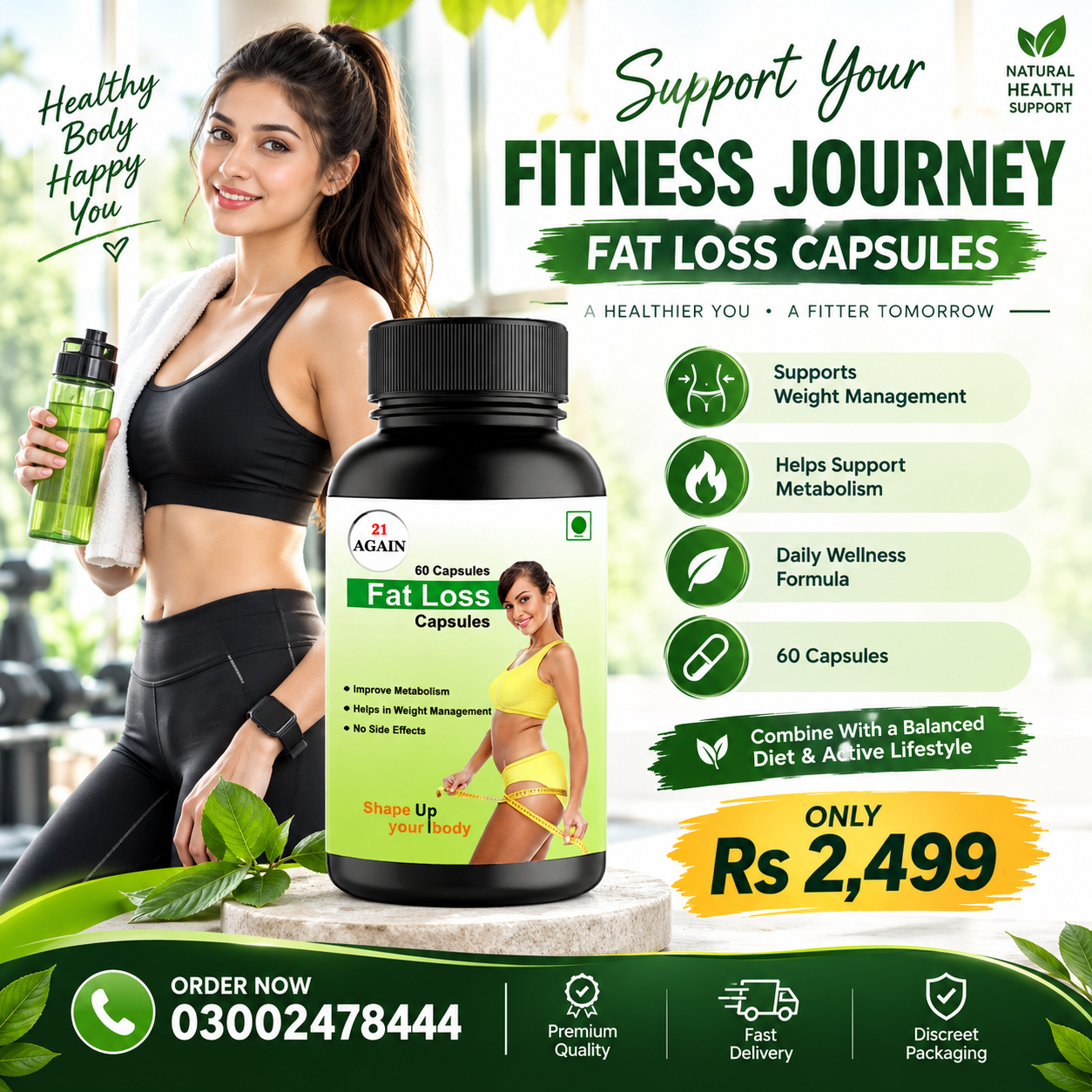 Online Store EtsyHerbalShop 21 Again Fat Loss Capsules In Pakistan