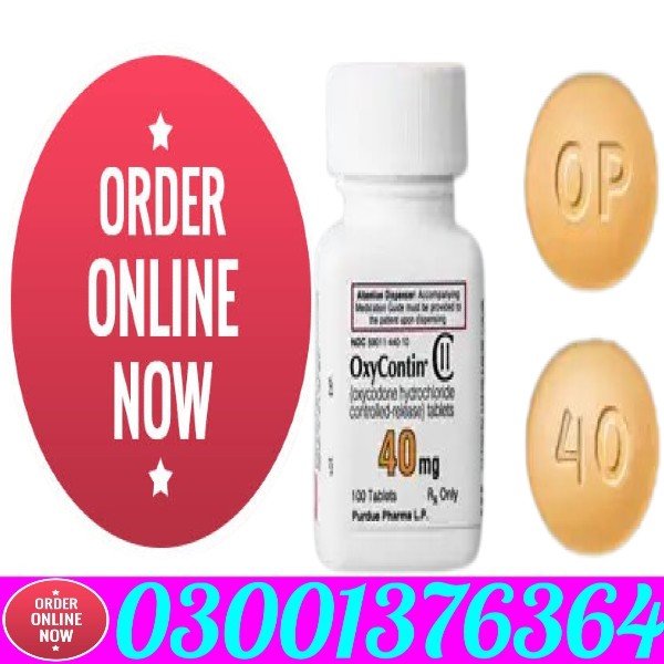 OxyContin Tablets 40 mg in Pakistan - Buy Now Reduces the need for frequent dosing