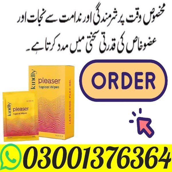 Kindly Pleasure Delay Wipes Price in Peshawar - Buy Now Enhances confidence and performance