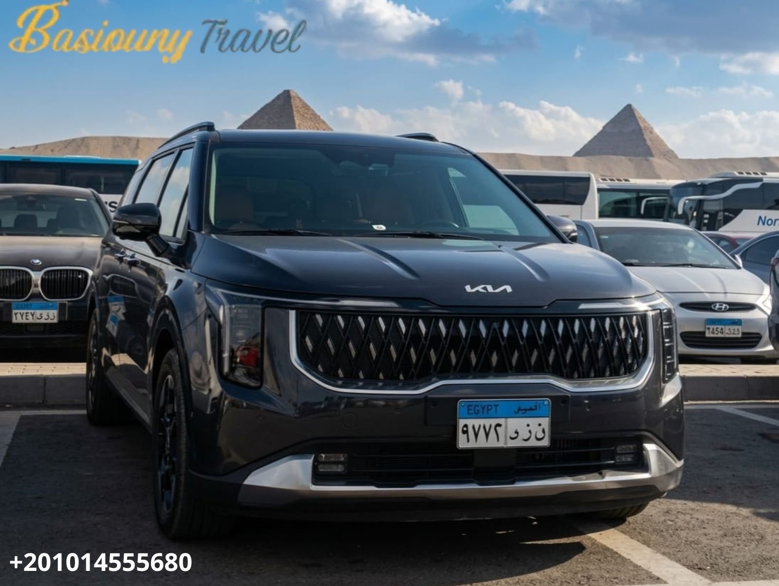 Kia Carnival Multi-Passenger Rental Cairo Airport to New Capital