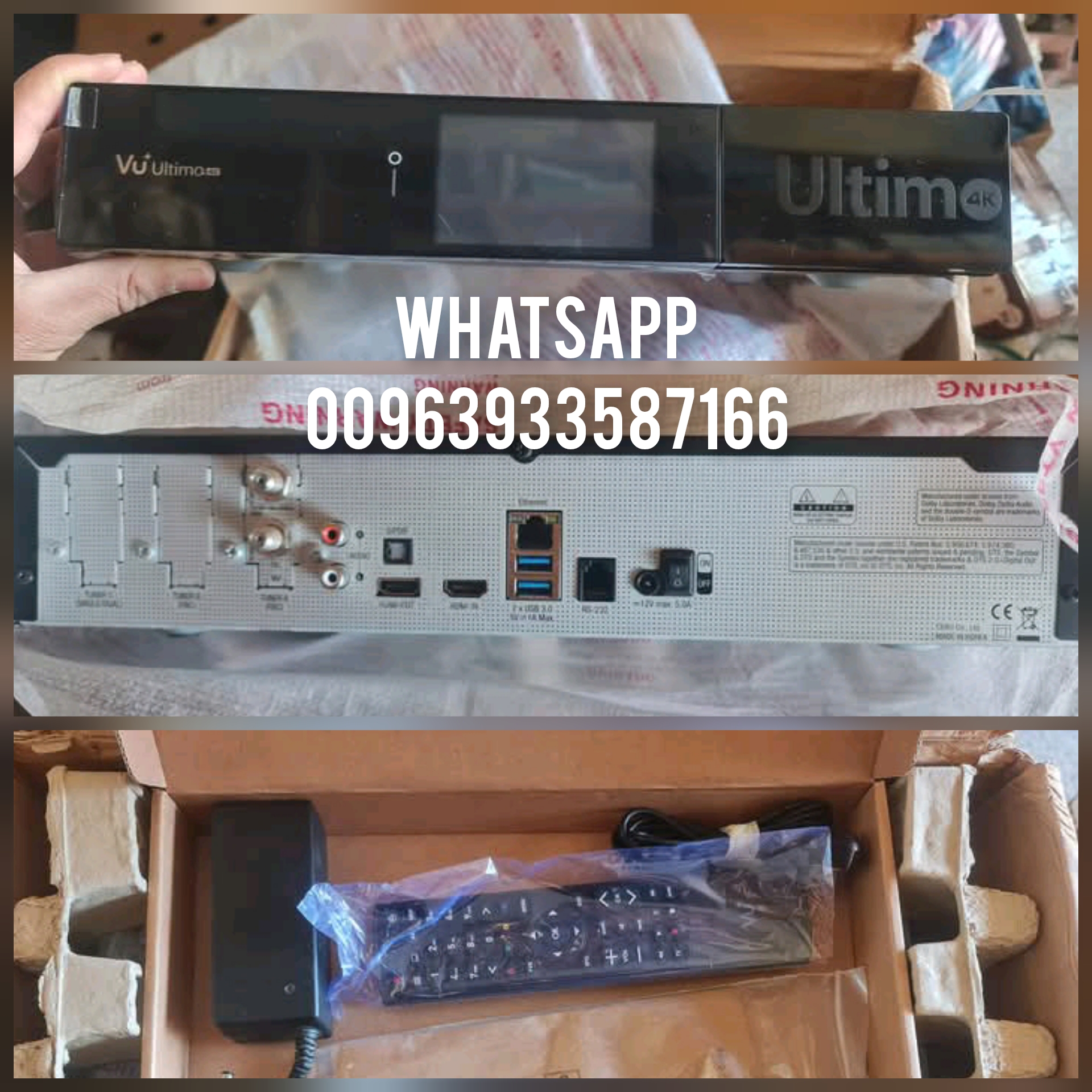 Vu+ Ultimo 4K - Satellite Receiver FBC UHD DVB-2x with PVR and Enigma2