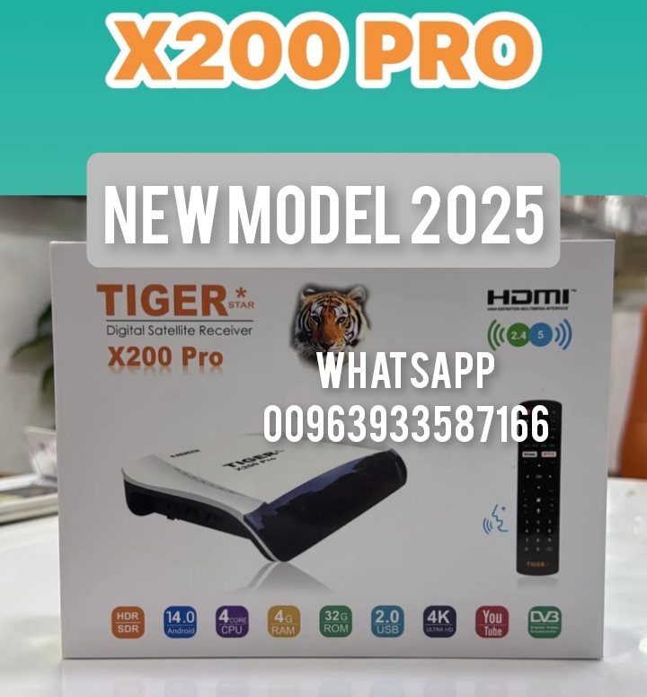TIGER A200 PRO 4K ANDROID OS 14 
