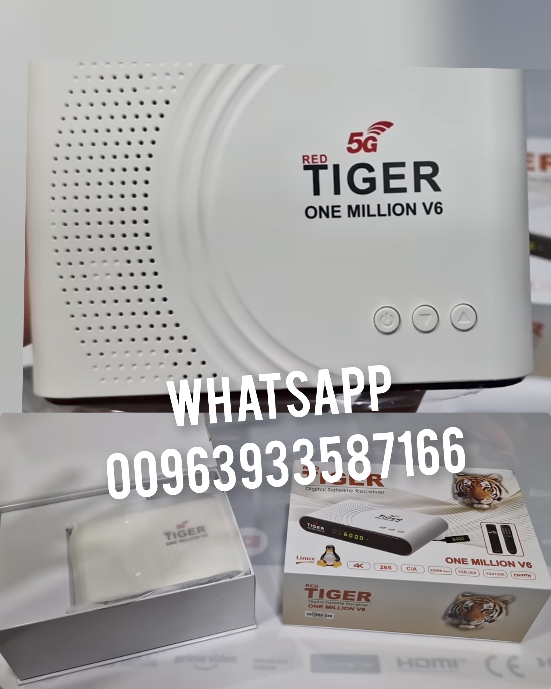  Tiger One Million V6 4K 5G Receiver | Satellite world تايجر 
